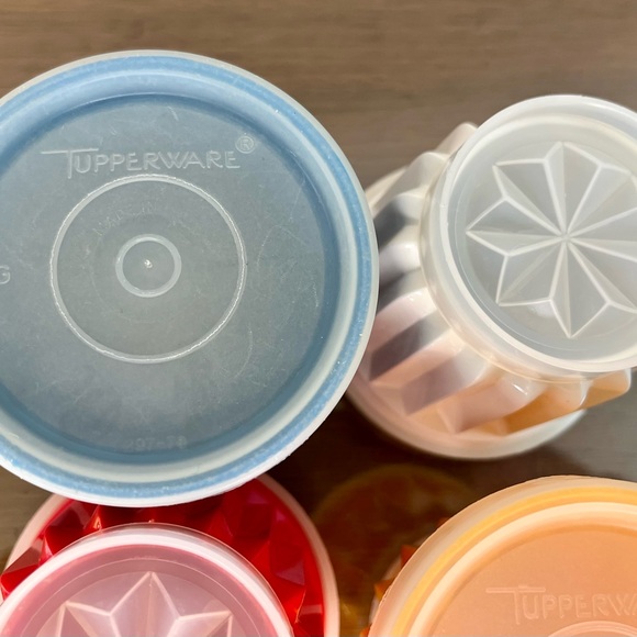 Set of 4 Tupperware Fluted Individual Jello Cup Molds Serving Dish Jel-ettes - Picture 10 of 15